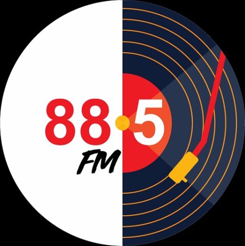 88.5fm round logo